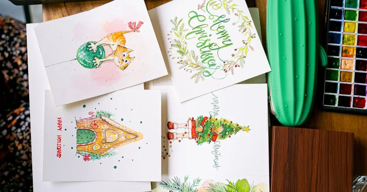 Unieke kerstkaarten met kunst voor een speciale wens